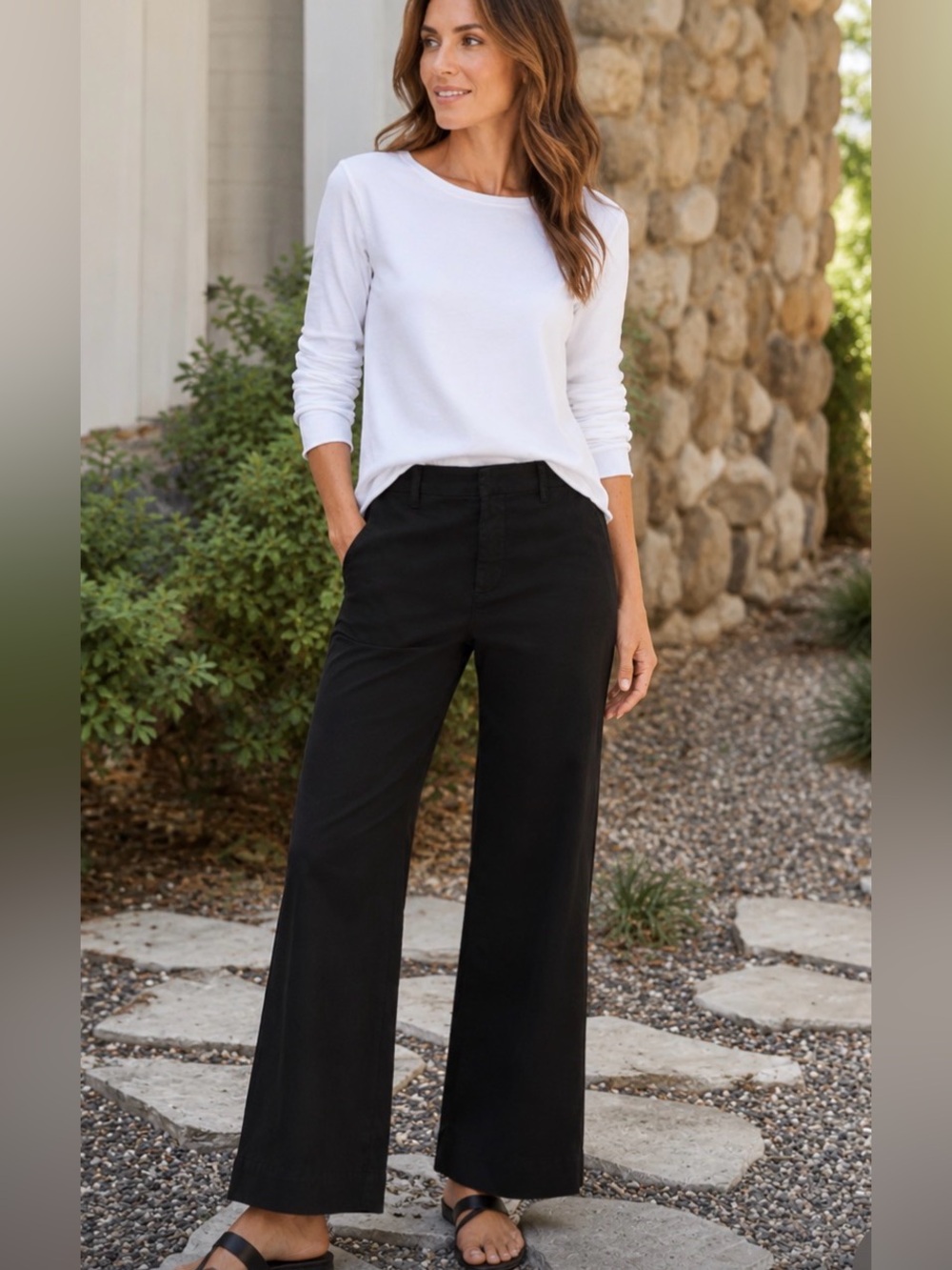 Dalia Collection Black Wide-Leg Pants 188